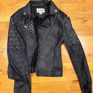 Studded Black Leather Jacket